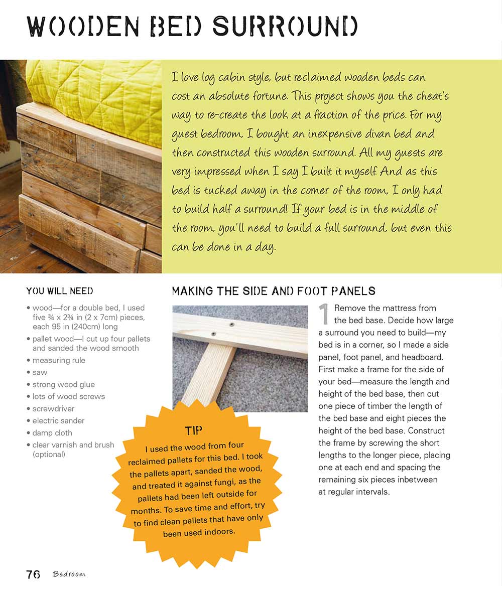 This gift book shows you 23 ways to update your wooden furniture and home accessories. With step-by-step photos to guide you along the way. Discover how to update and repurpose wooden furniture and homeware. Perfect for an effortlessly chic home. Nowadays, it is easy to find affordable furniture for your home from chain stores. But these pieces of furniture can often lack character.