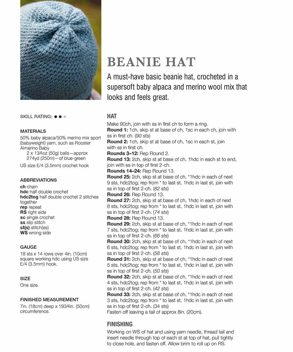 Wrap up in style and learn from this great gift book, with 35 cute crocheted projects. The author Nicki Trench has created a wide range of contemporary designs. It takes no time at all to crochet a scarf or a hat, in this book is a variety of stitches and fashionable colours. You'll really stand out from the crowd with your homemade hat or scarf!