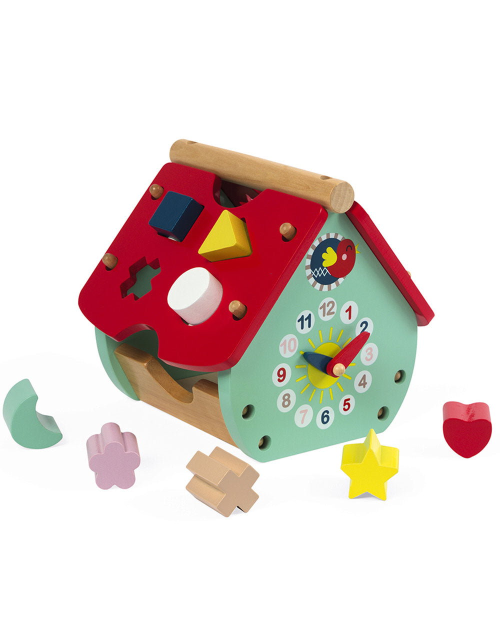 Sorting Toy Wooden House Clock, 18 Months+