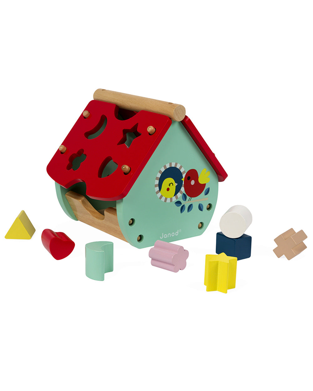 Sorting Toy Wooden House Clock, 18 Months+