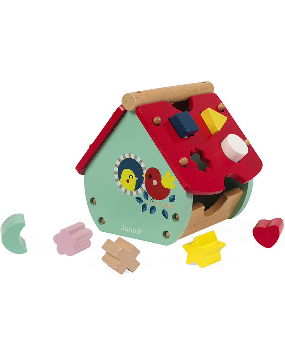 Sorting Toy Wooden House Clock, 18 Months+