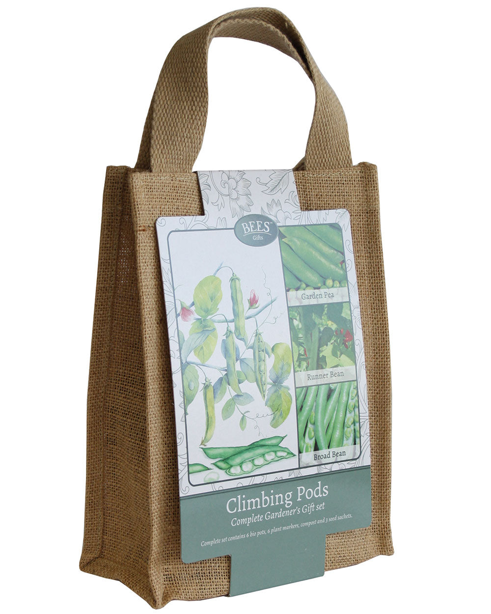 This Grow Your Own Climbing Pea & Bean Giftset has everything you need to start growing your own veg. Not only will you save money but you'll gain satisfaction in growing your own vegetables at home. Climbing plants are an attractive feature for any allotment or vegetable garden. Peas and beans are one of the most productive plants you can grow, and give a bumper crop.