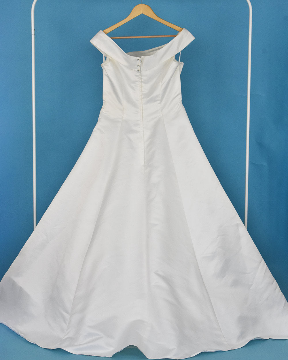 Emma Bridals Ivory A Line Off Shoulder Wedding Dress Size 12