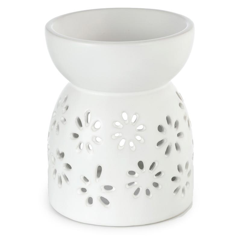 Wax Burner And Oil Burner Ceramic, Daisy