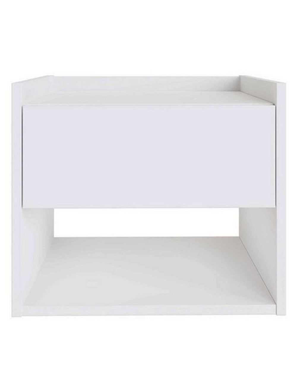 Pair of Floating Bedside Tables White