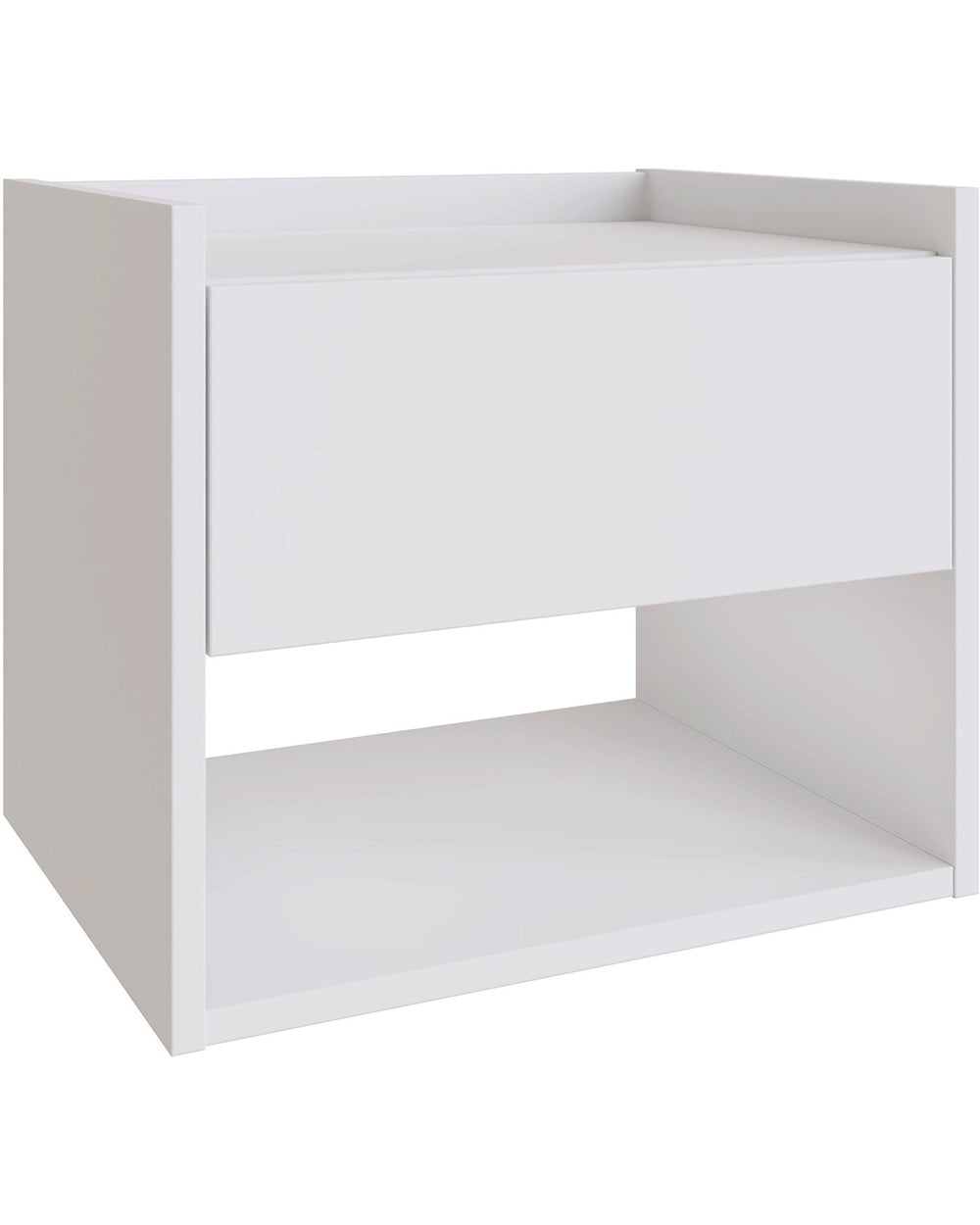 Pair of Floating Bedside Tables White