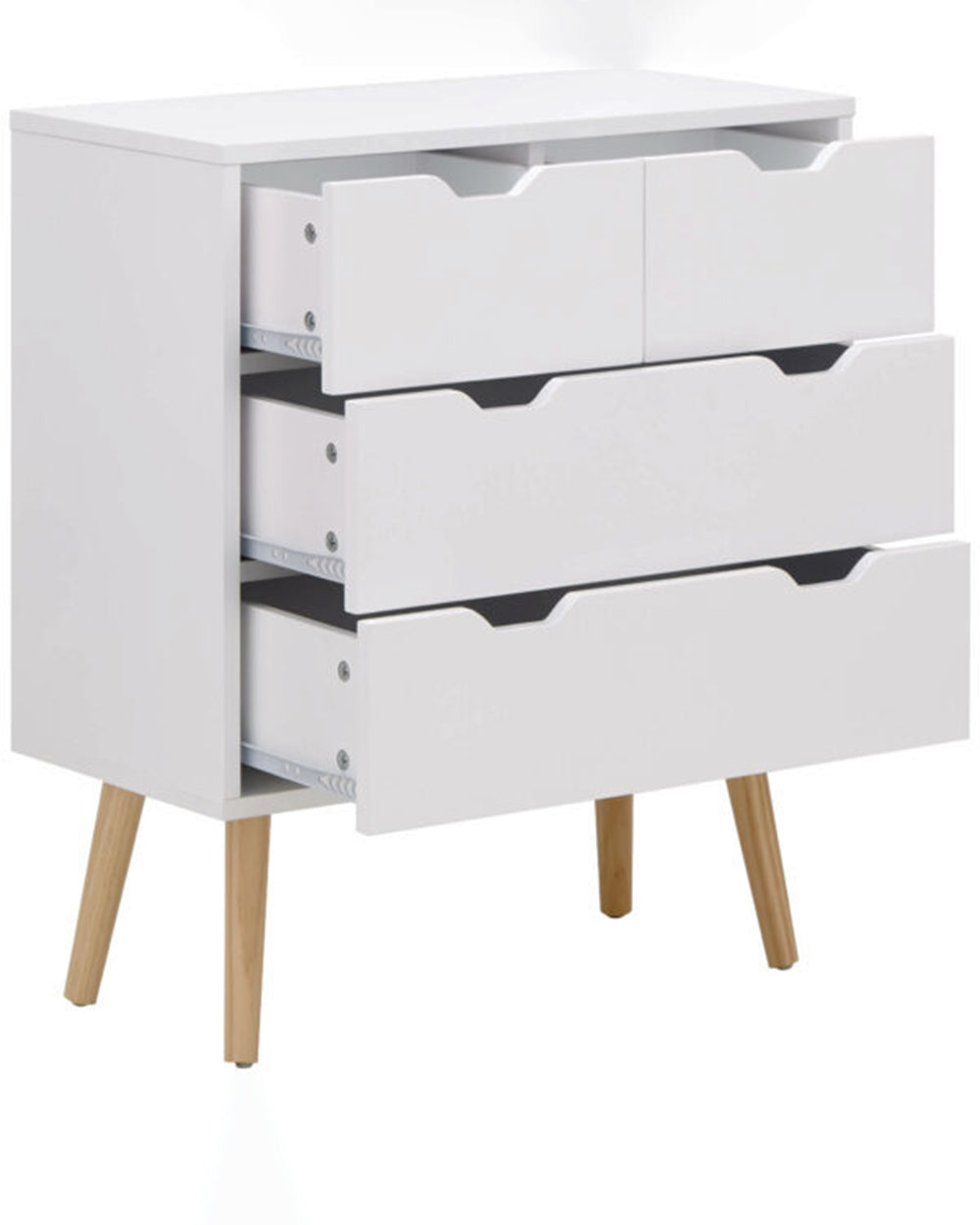 Nyborg 2 + 2 Drawer Chest White