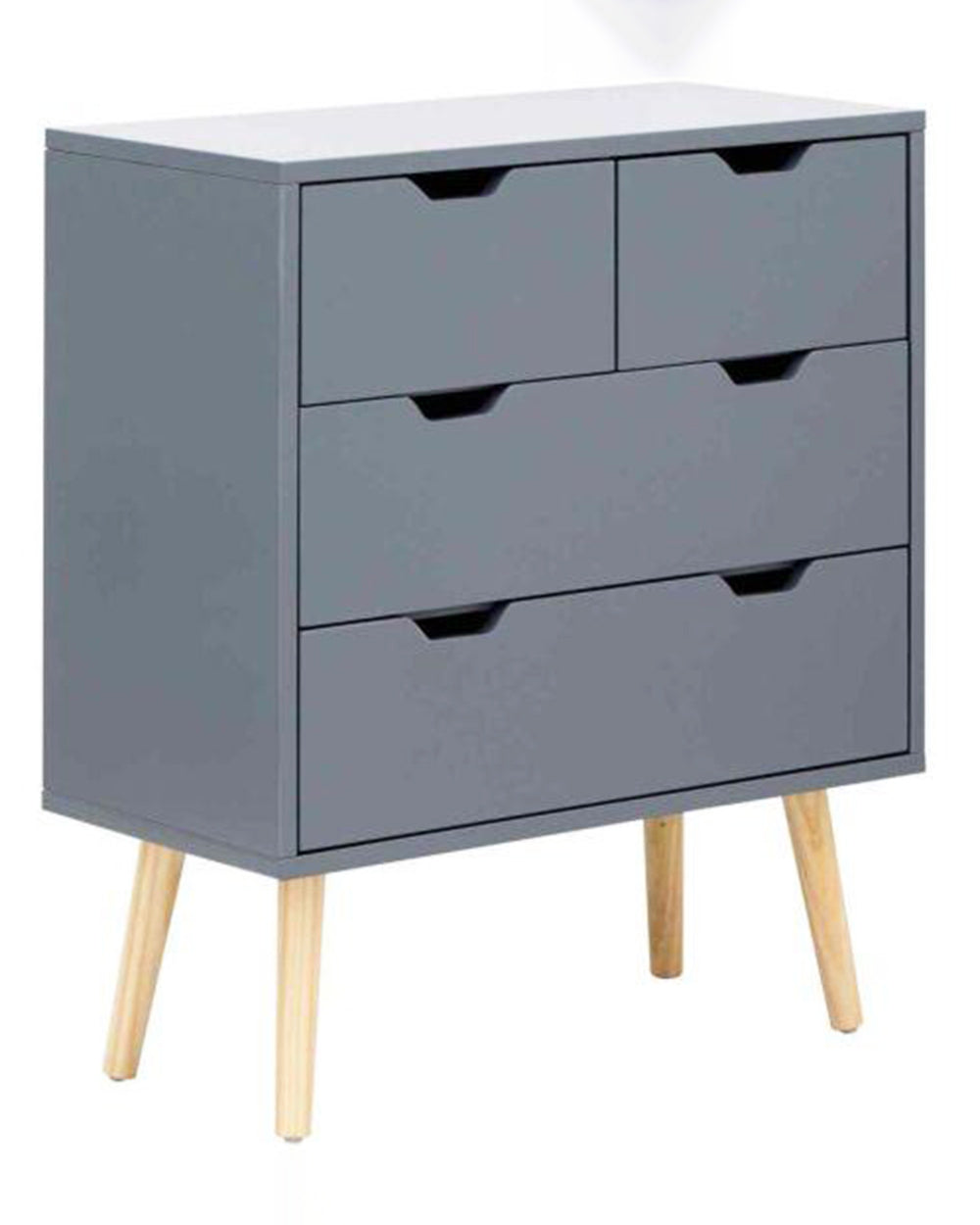 Nyborg 2 + 2 Drawer Chest Dark Grey