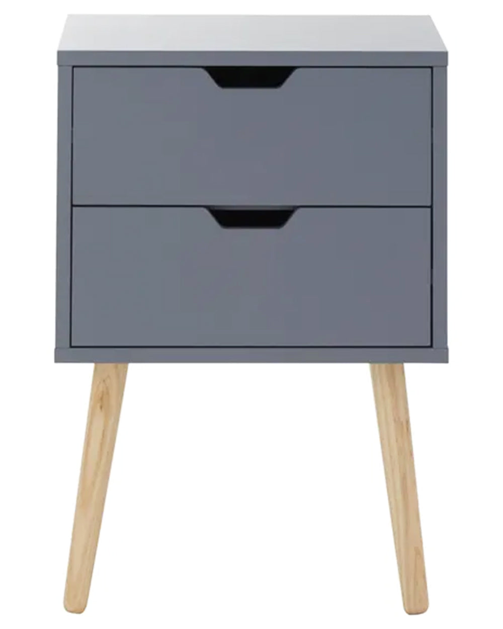 Nyborg Pair Of 2 Drawer Bedsides Dark Grey