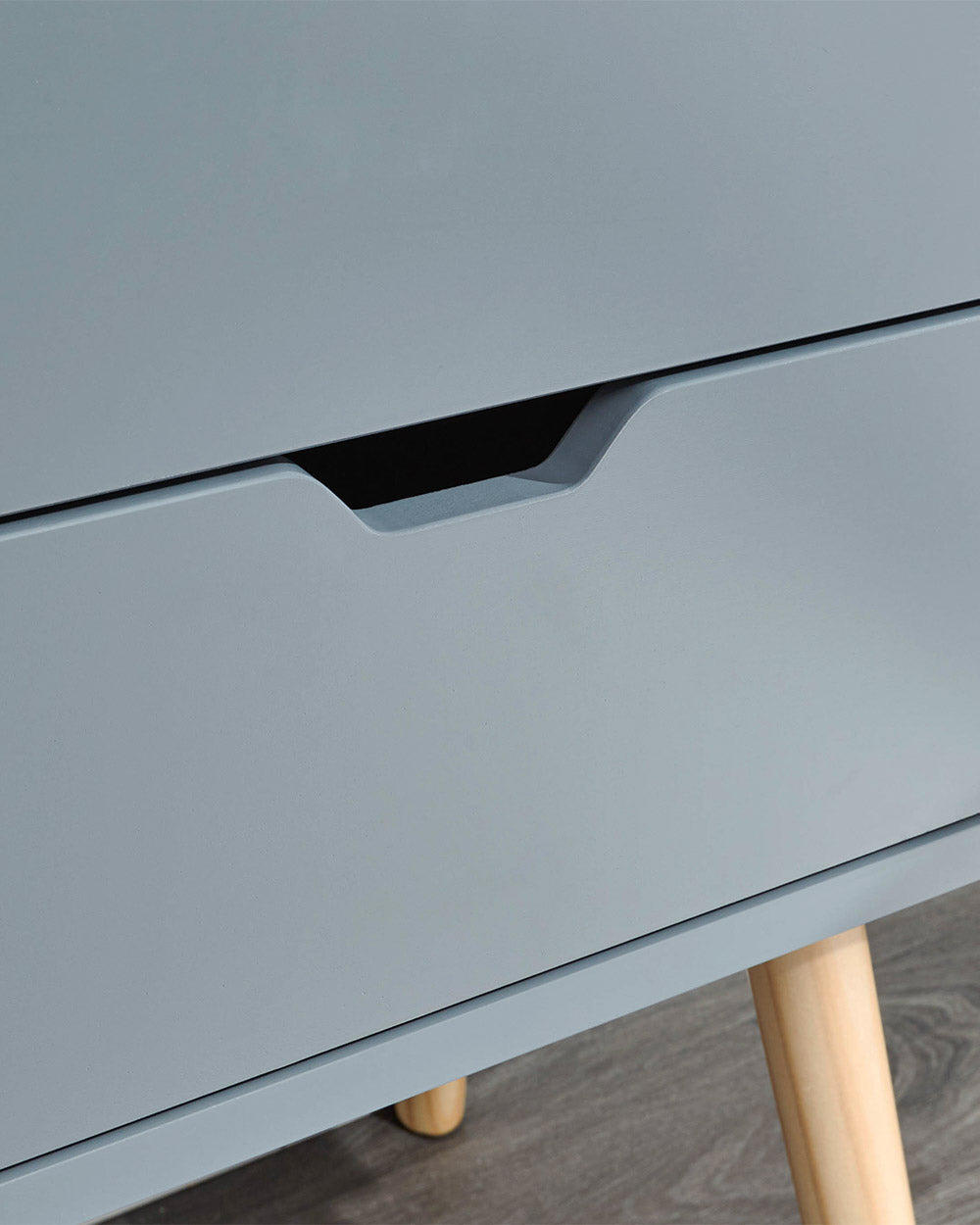 Nyborg Pair Of 2 Drawer Bedsides Dark Grey