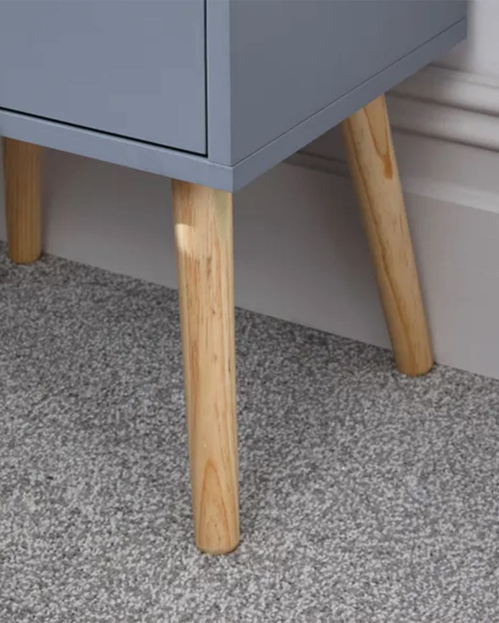 Nyborg Pair Of 2 Drawer Bedsides Dark Grey