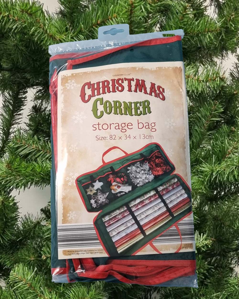 Wrapping Paper Storage Bag With Compartments