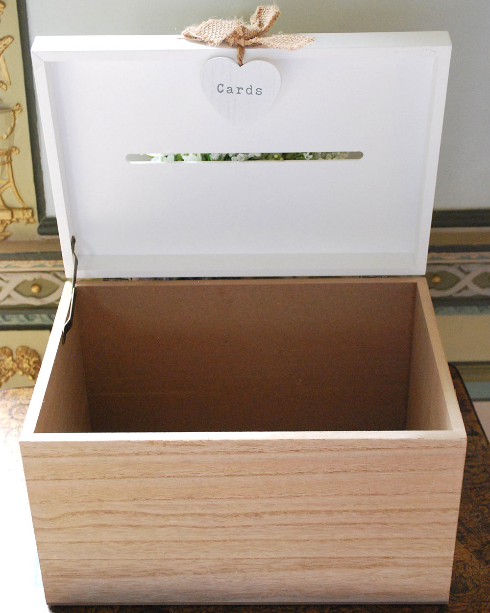 Wedding Post Box Wooden Card Box Mr & Mrs