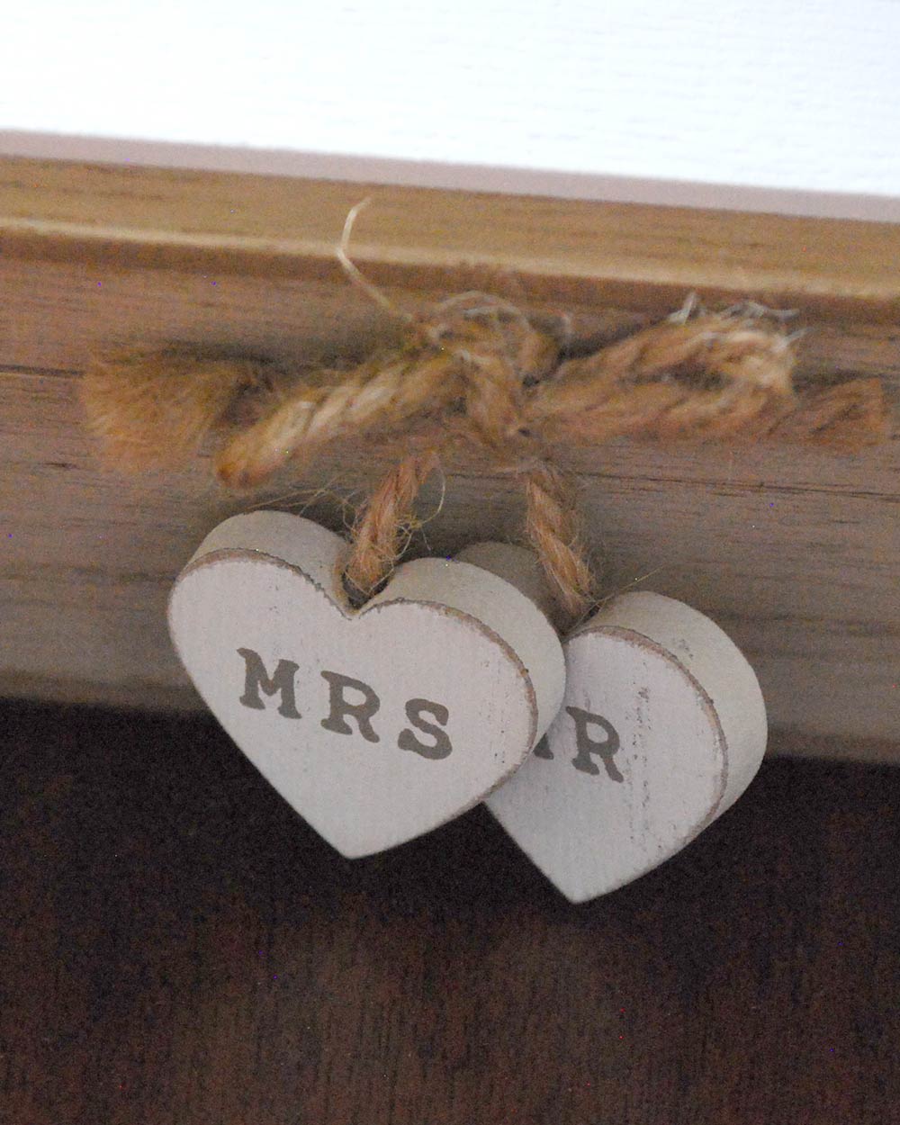Wedding Certificate Holder Wooden, Natural