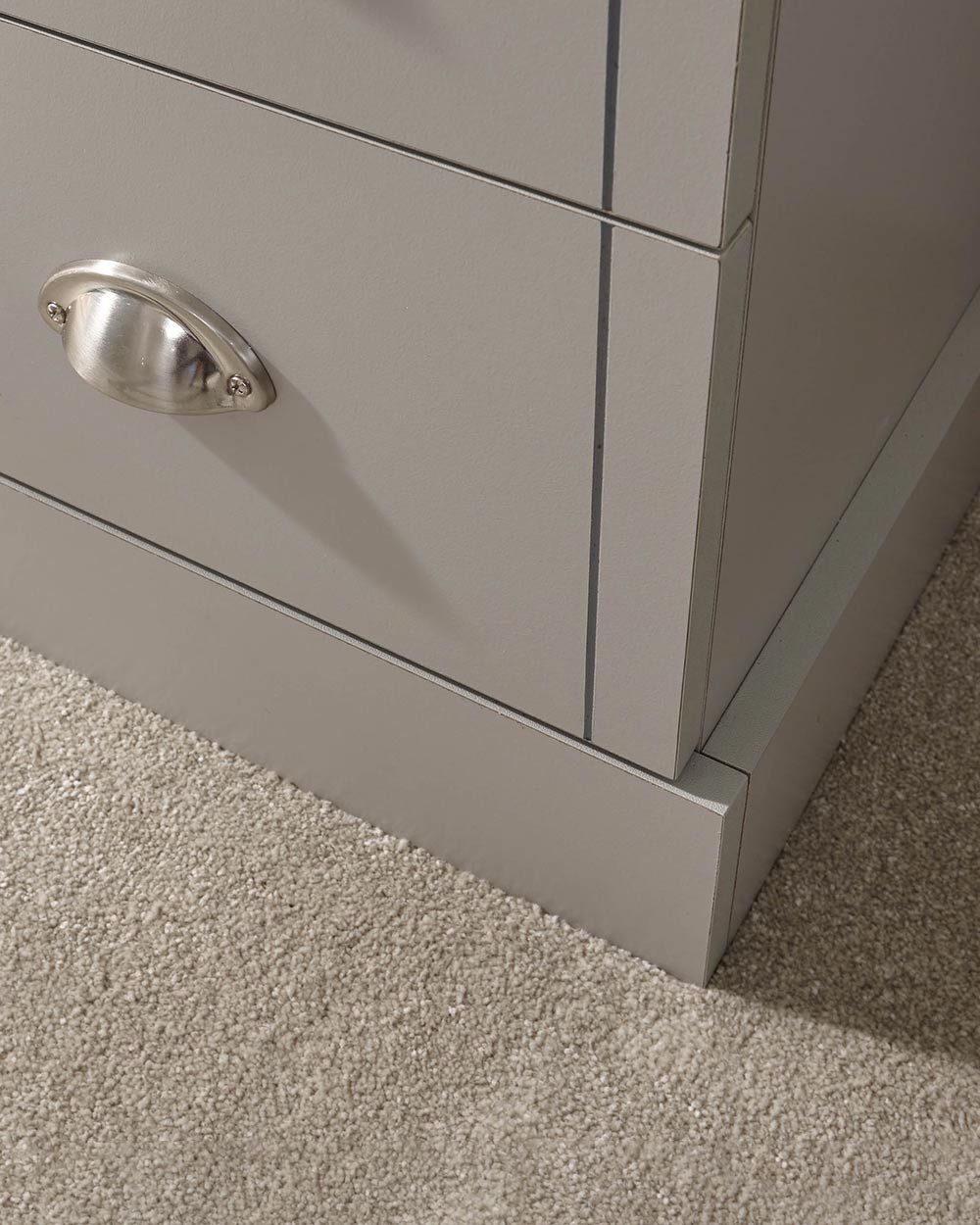 2 + 3 Chest Of Drawers Grey With Oak Effect