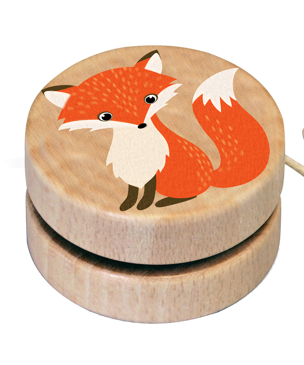 Wooden Yo Yo Cute Wildlife Characters, 3+