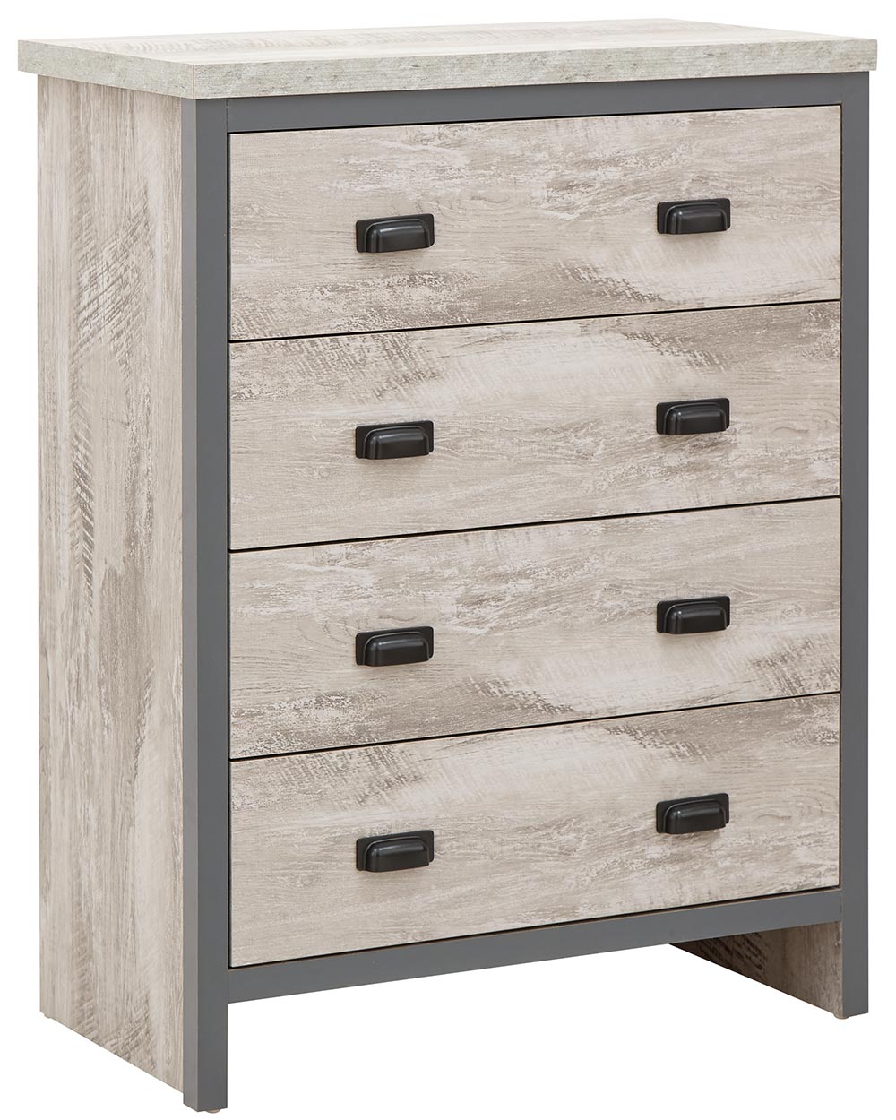 Looking for a modern bedroom furniture set? Then this 3 piece set will bring a splash of urban-chic to any interior! Comprising of; a wardrobe, a set of drawers and a bedside table.