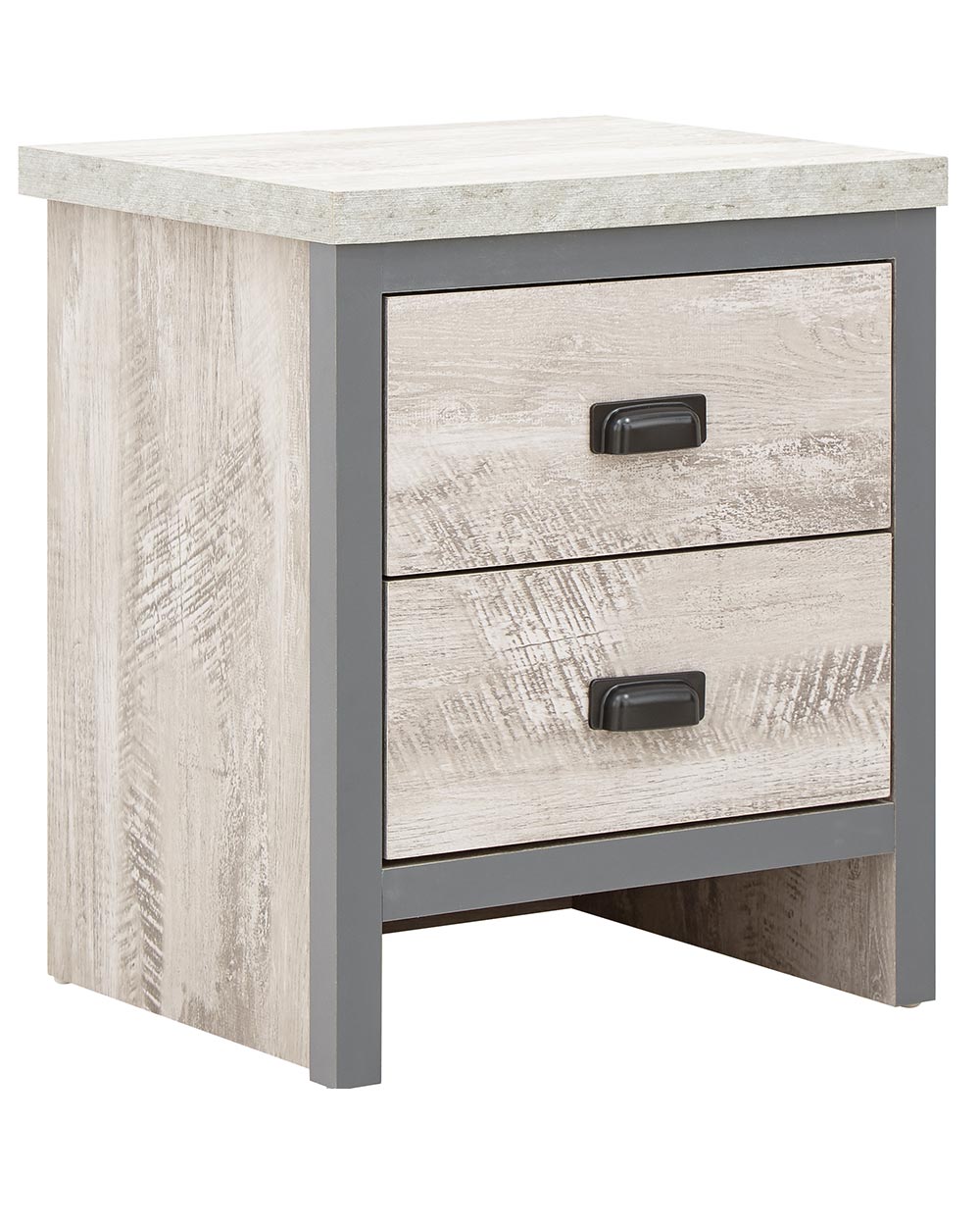 Looking for a modern bedroom furniture set? Then this 3 piece set will bring a splash of urban-chic to any interior! Comprising of; a wardrobe, a set of drawers and a bedside table.