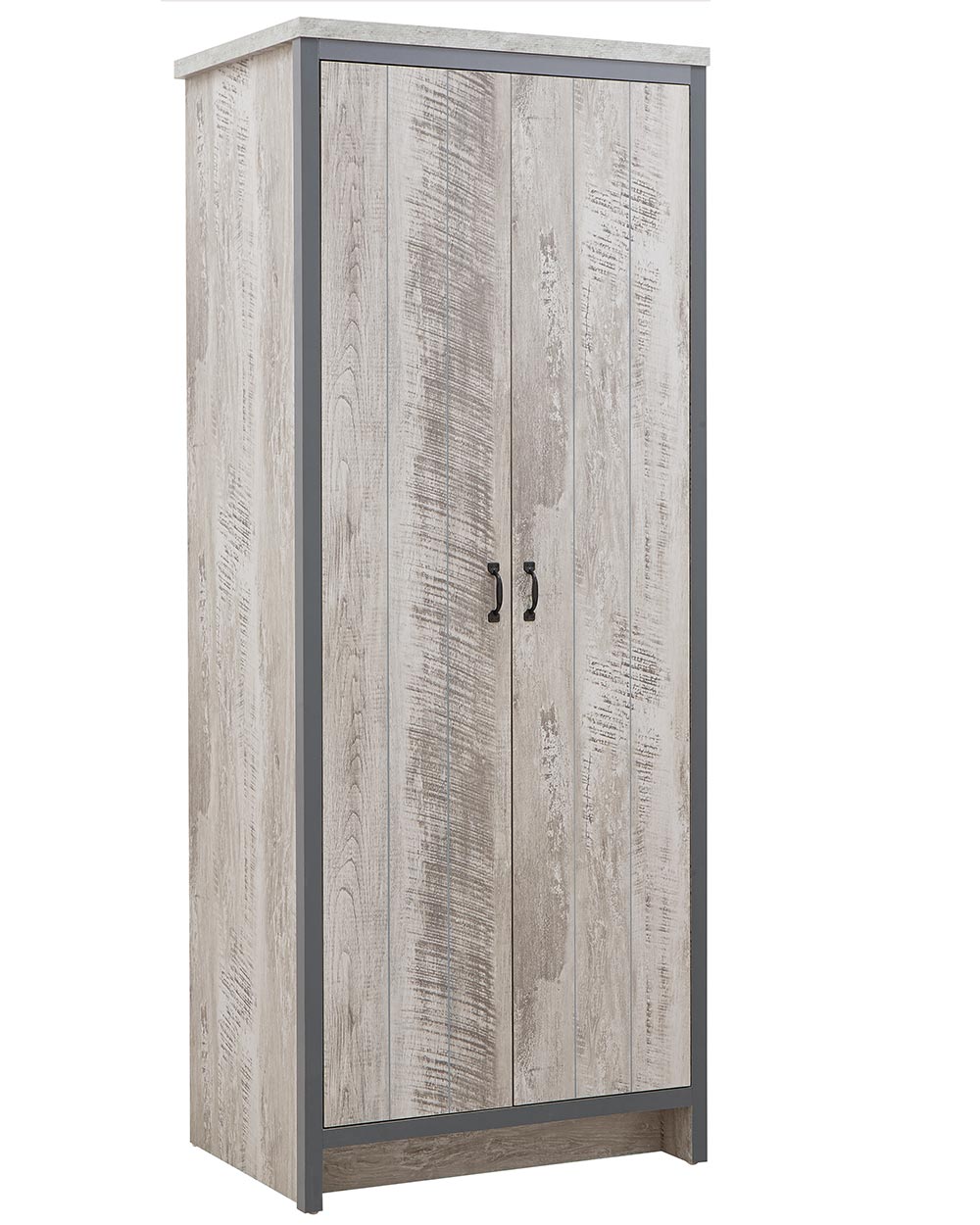 Looking for a modern bedroom furniture set? Then this 3 piece set will bring a splash of urban-chic to any interior! Comprising of; a wardrobe, a set of drawers and a bedside table.