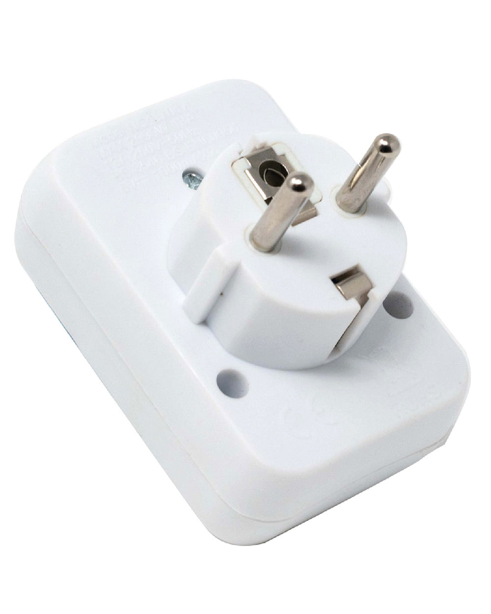 X 1 Travel adapter on a white back ground