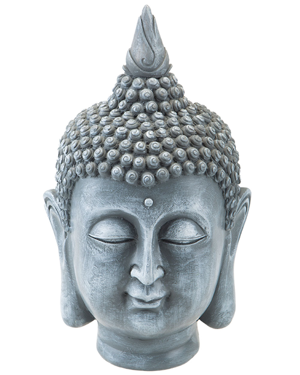 Garden Buddha Head Ornament Stone Effect