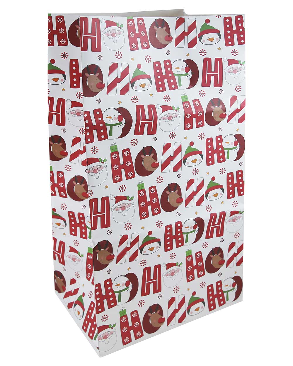 Christmas Gift Bag Large Ho Ho Ho Kraft Sack
