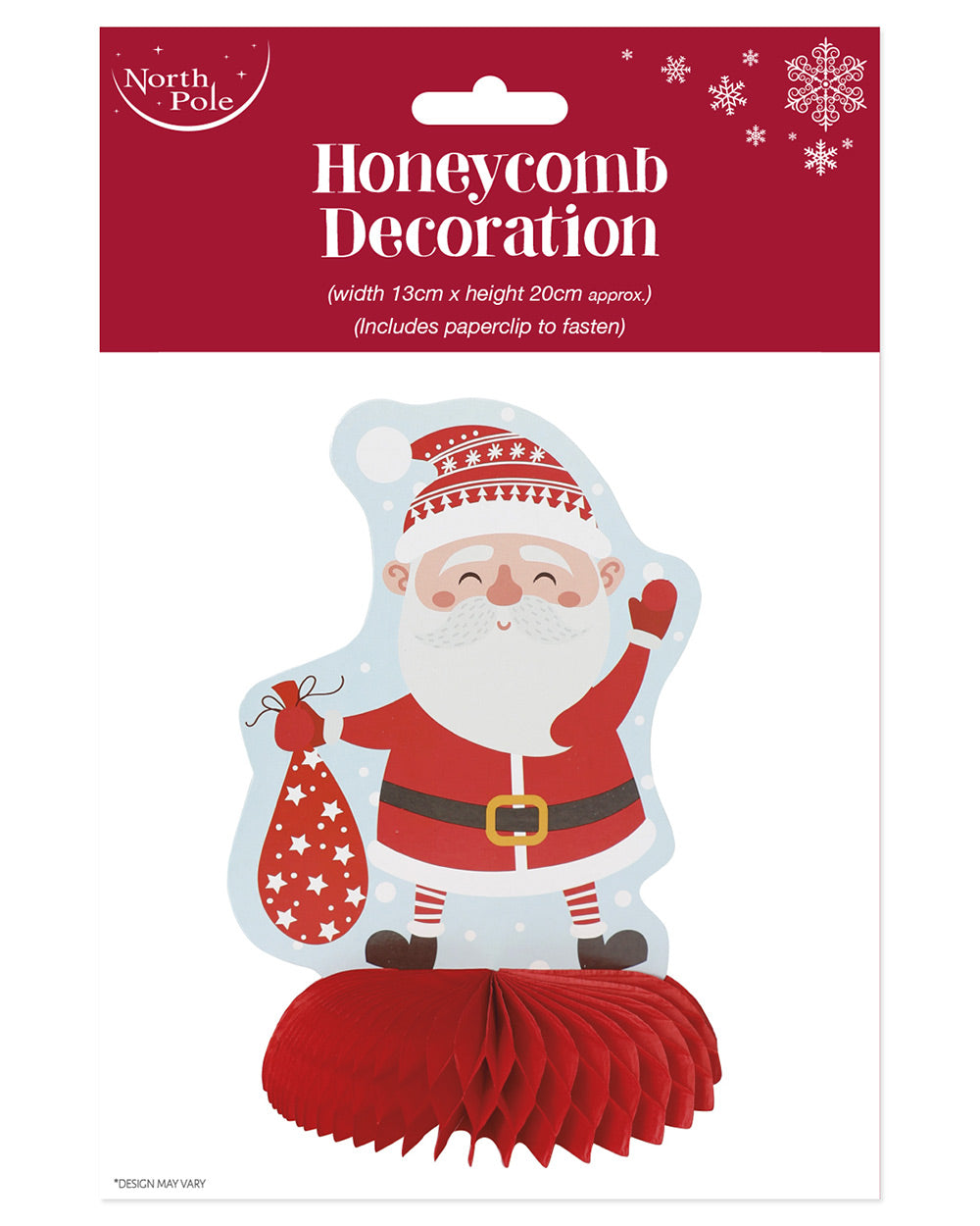 Honeycomb Christmas Decoration Santa