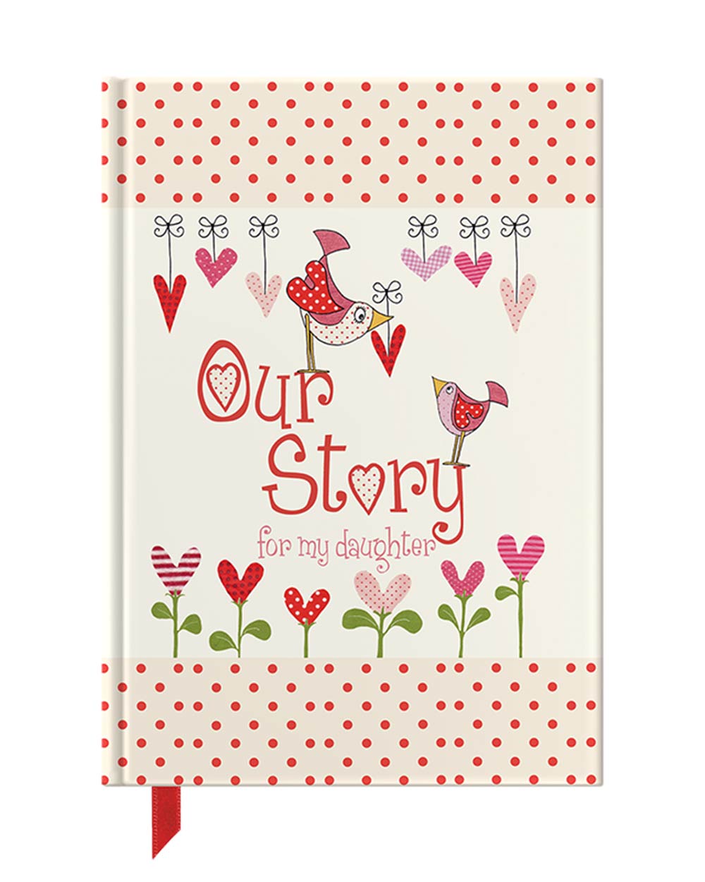 our story from you to me daughter journal memory book white cut out image of the front cover