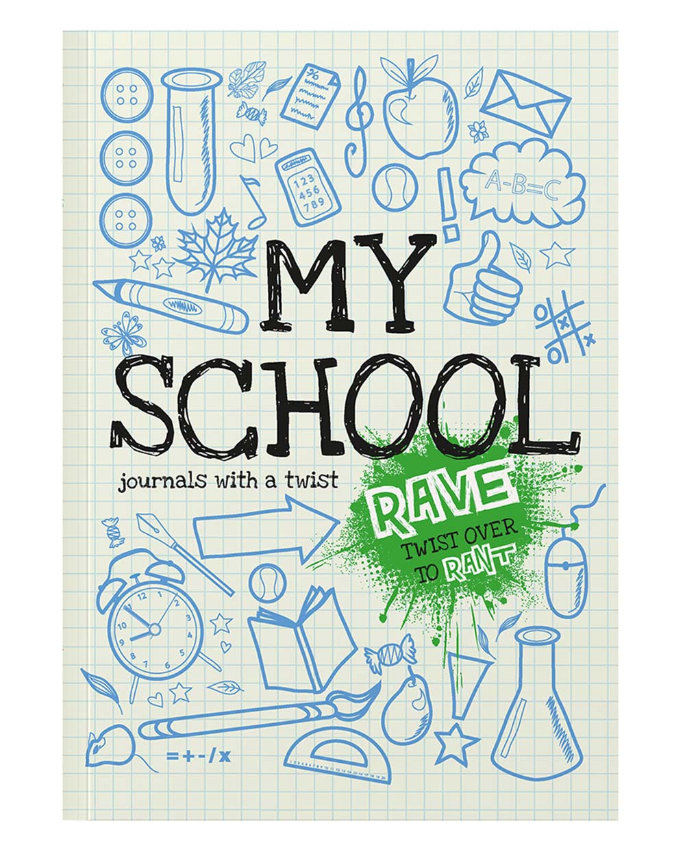 rant and rave about my school diary kids activity book pictured on a white cut out background