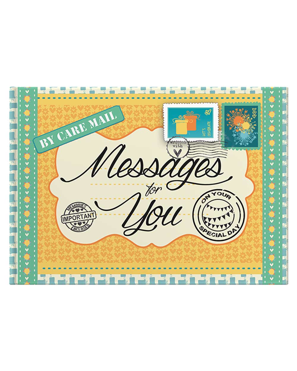 guest book for special messages for any occasion. Image of the front cover on a white cut out back ground