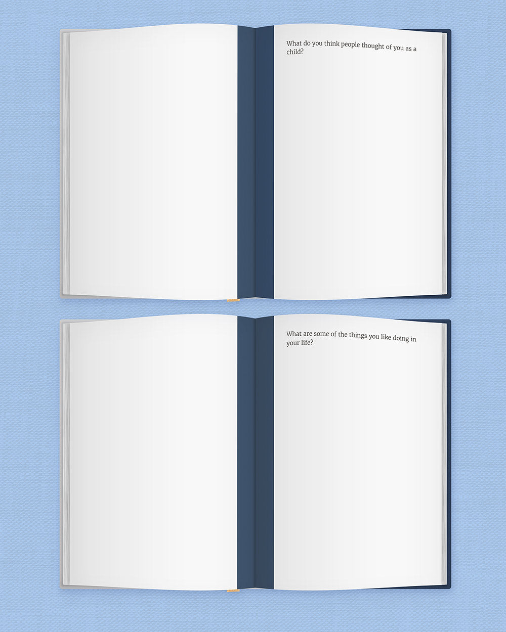 Memory Book Dear Son From You To Me Journal Timeless of the book open on a blue background
