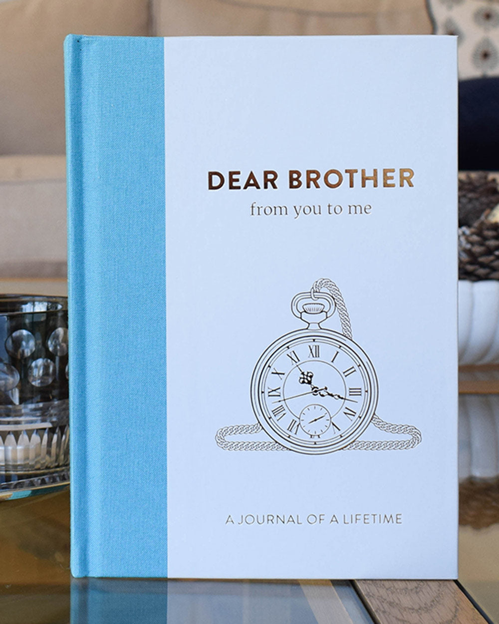 Dear brother you to me memory book journal lifestyle image of the front cover