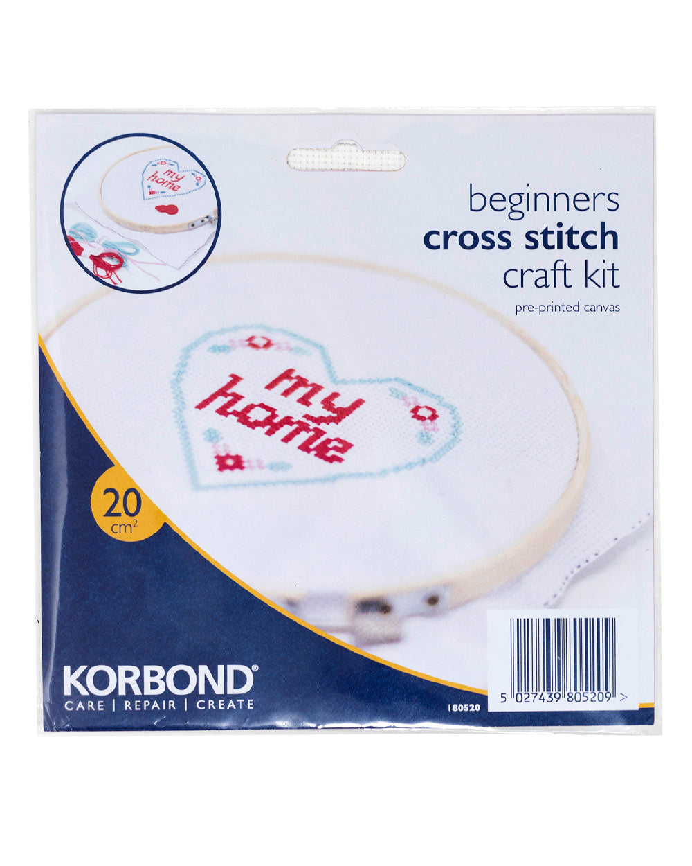 My Home Cross Stitch Kit For Beginners packaged