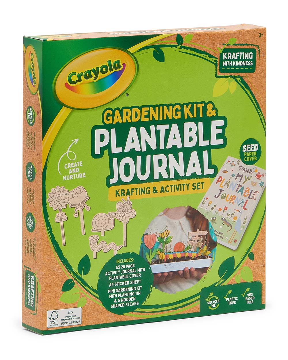 Crayola Kids Gardening Activity Set & Plantable Journal