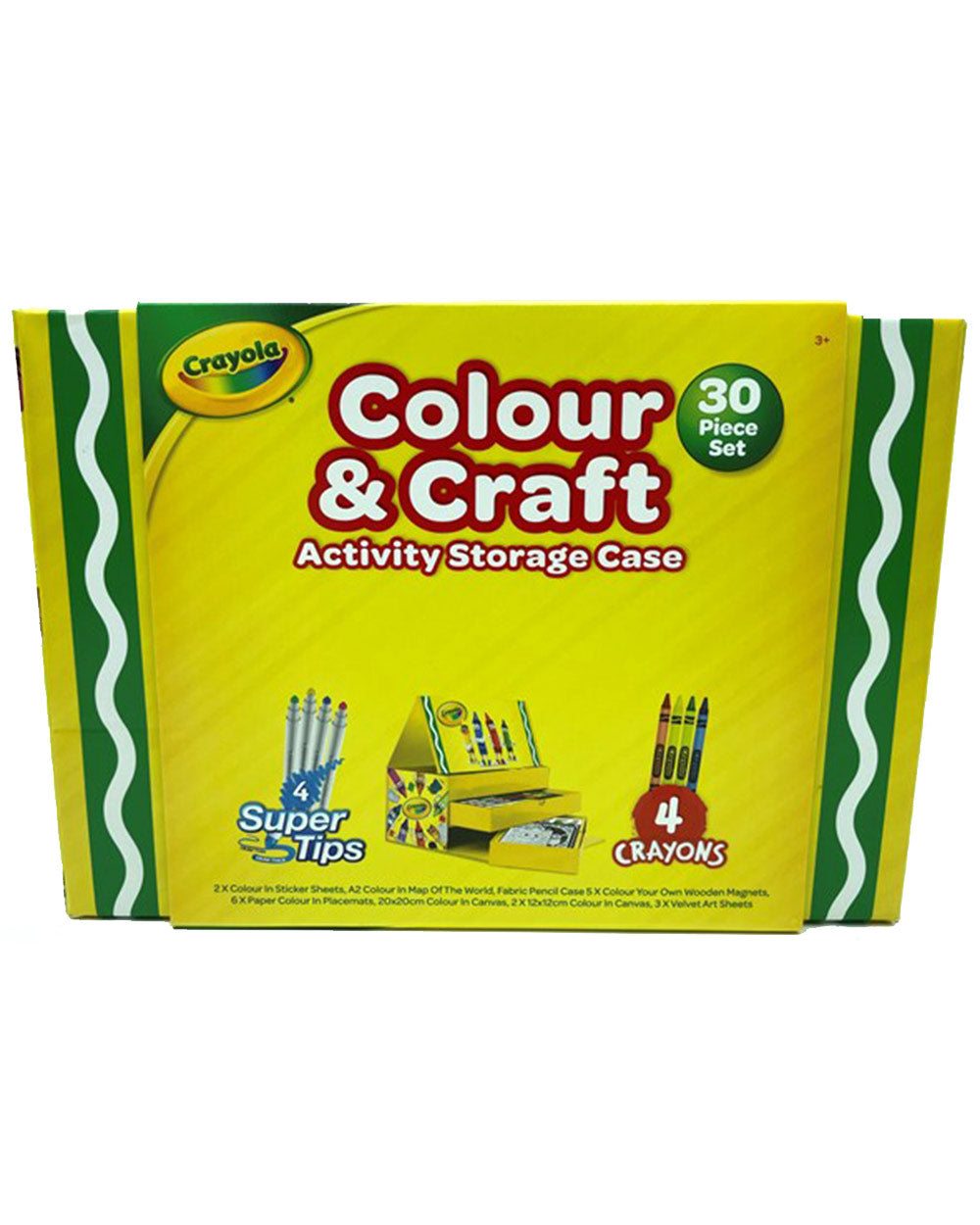 Crayola Activity Kids Art Set Colour & Craft Case 30pc