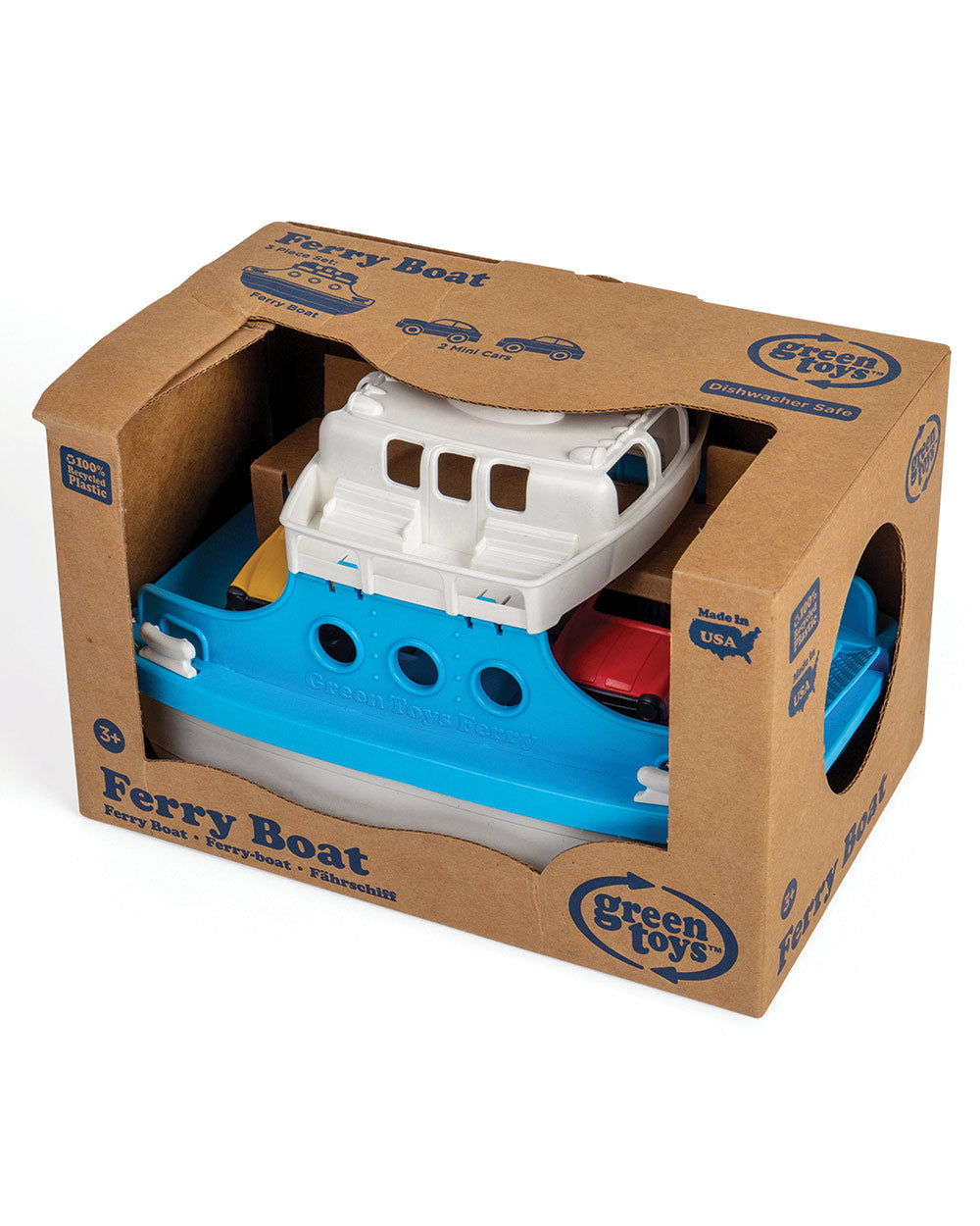 Kids Ferry Boat Cars Toy 100% Recycled Plastic 3+