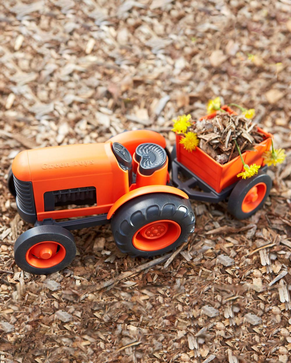 Kids Toy Tractor Trailer 100% Recycled Plastic 1+