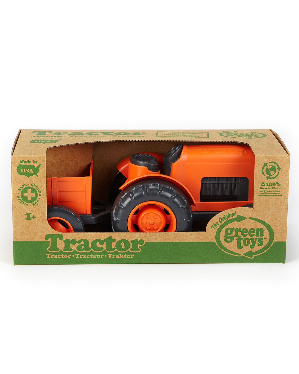 Kids Toy Tractor Trailer 100% Recycled Plastic 1+