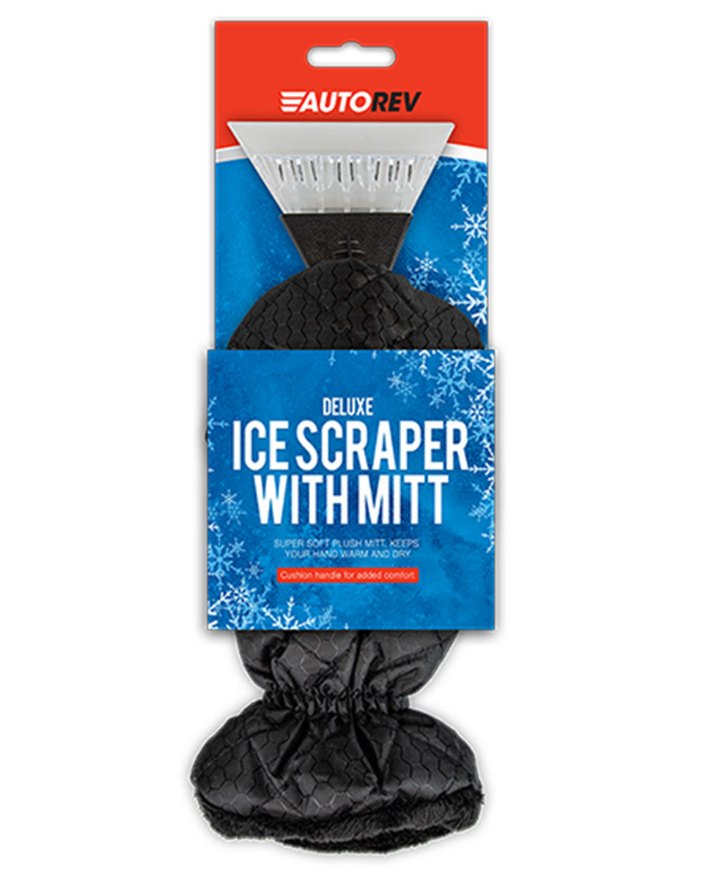 Deluxe Windscreen Ice Scraper Glove Durable Black