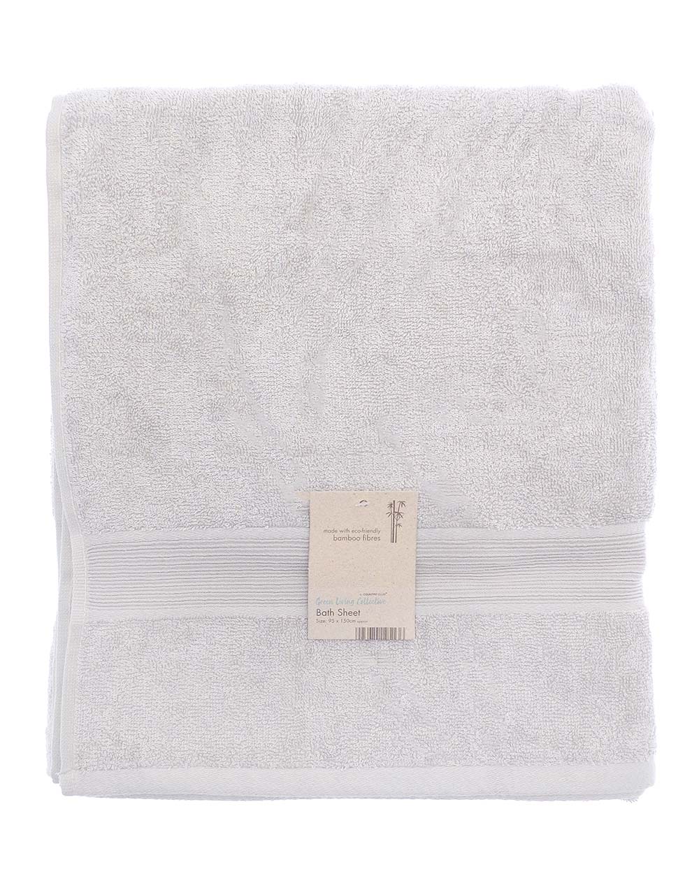 Eco Friendly Bamboo Bath Towel Silver Grey
