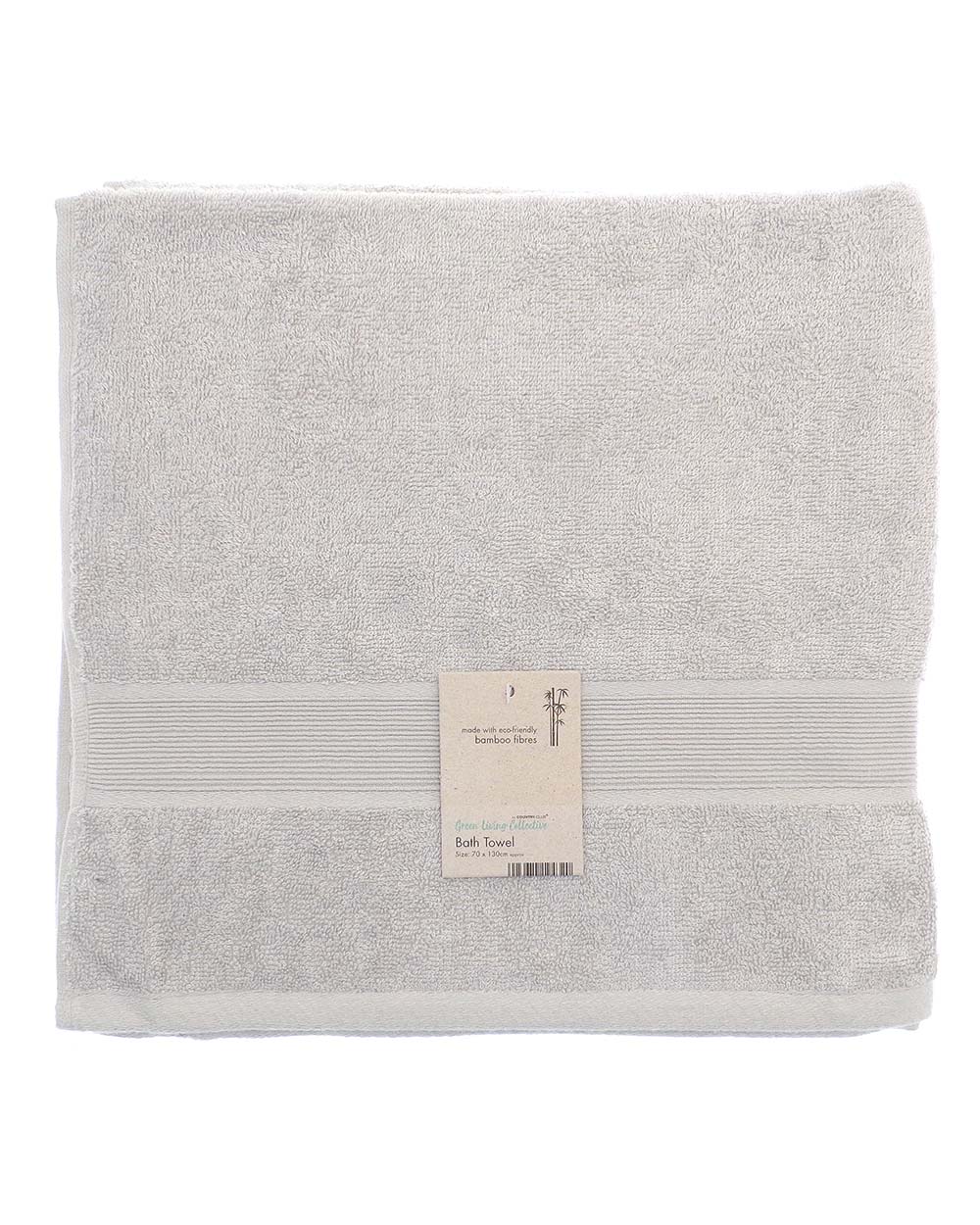 Eco Friendly Bamboo Bath Towel Silver Grey 70 x 130cm