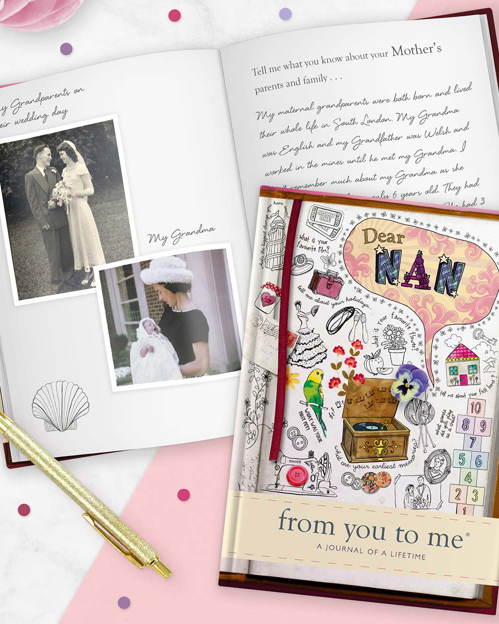 Memory Book Dear Nan Keepsake Sketch Collection