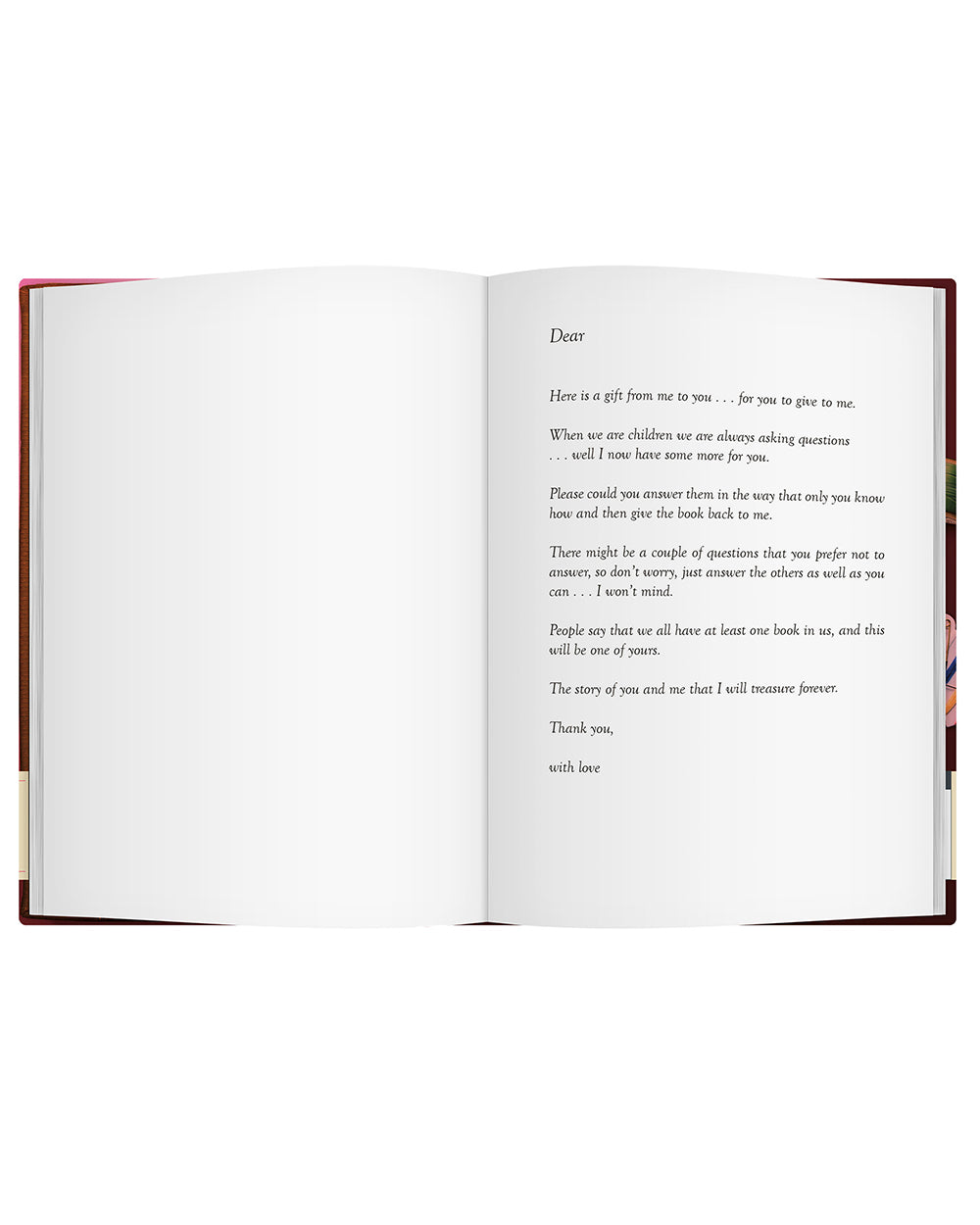 Memory Book Dear Nan Keepsake Sketch Collection