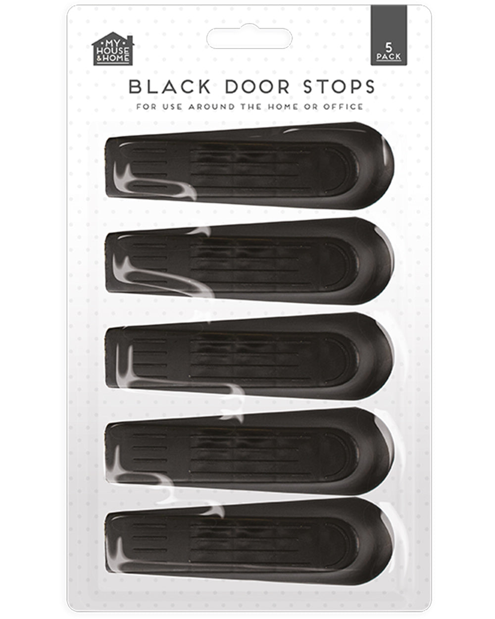 Black Door Stops 5 Pack