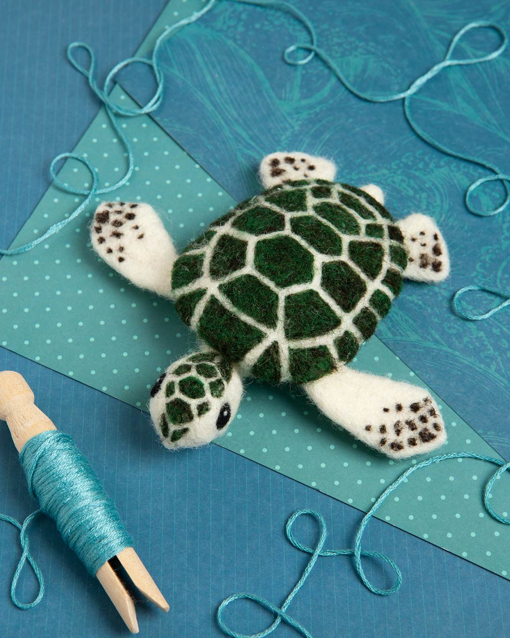 Turtle Needle Felting Kit Beginner Adult Craft