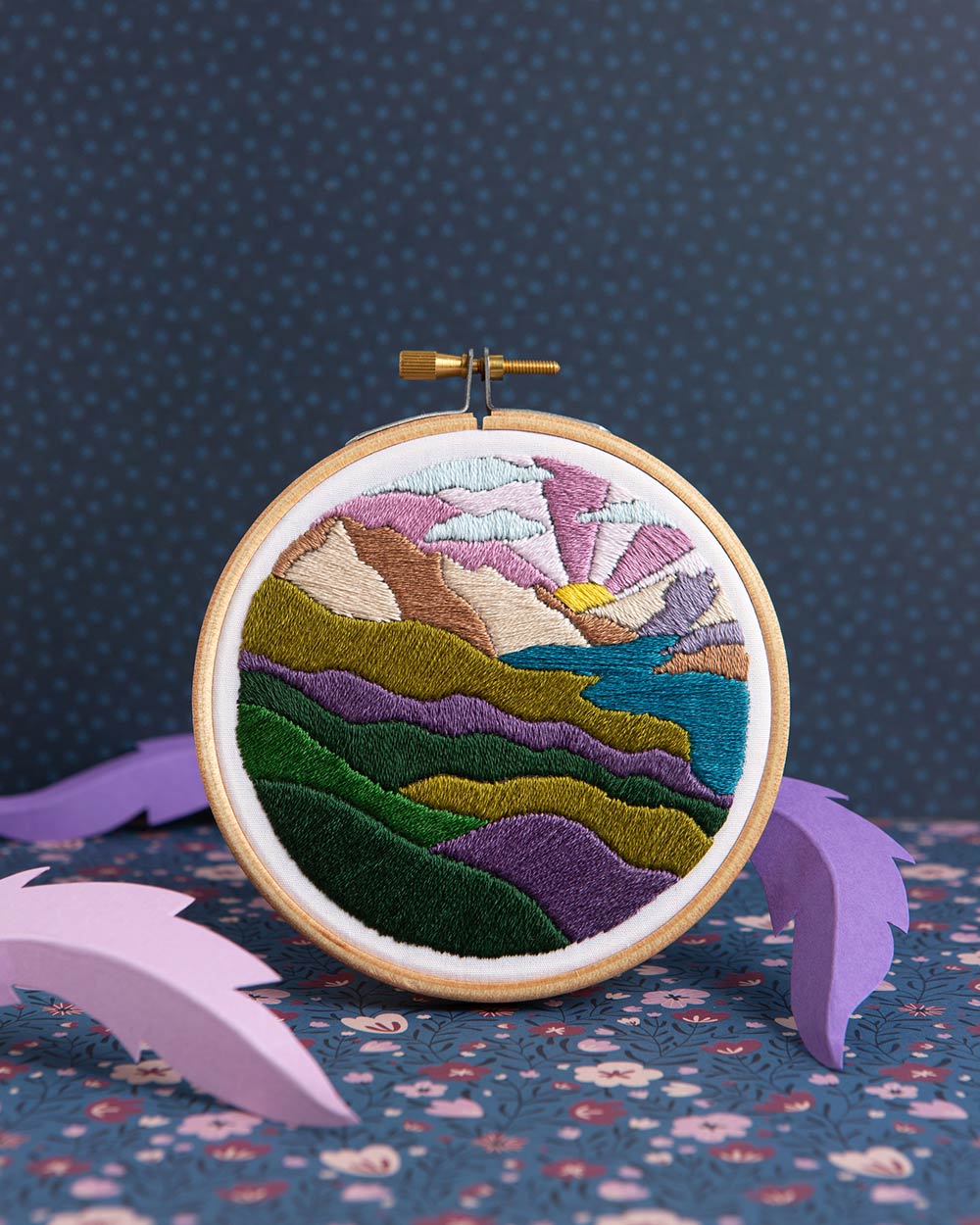 Highland Hike Mini Embroidery Kit Craft