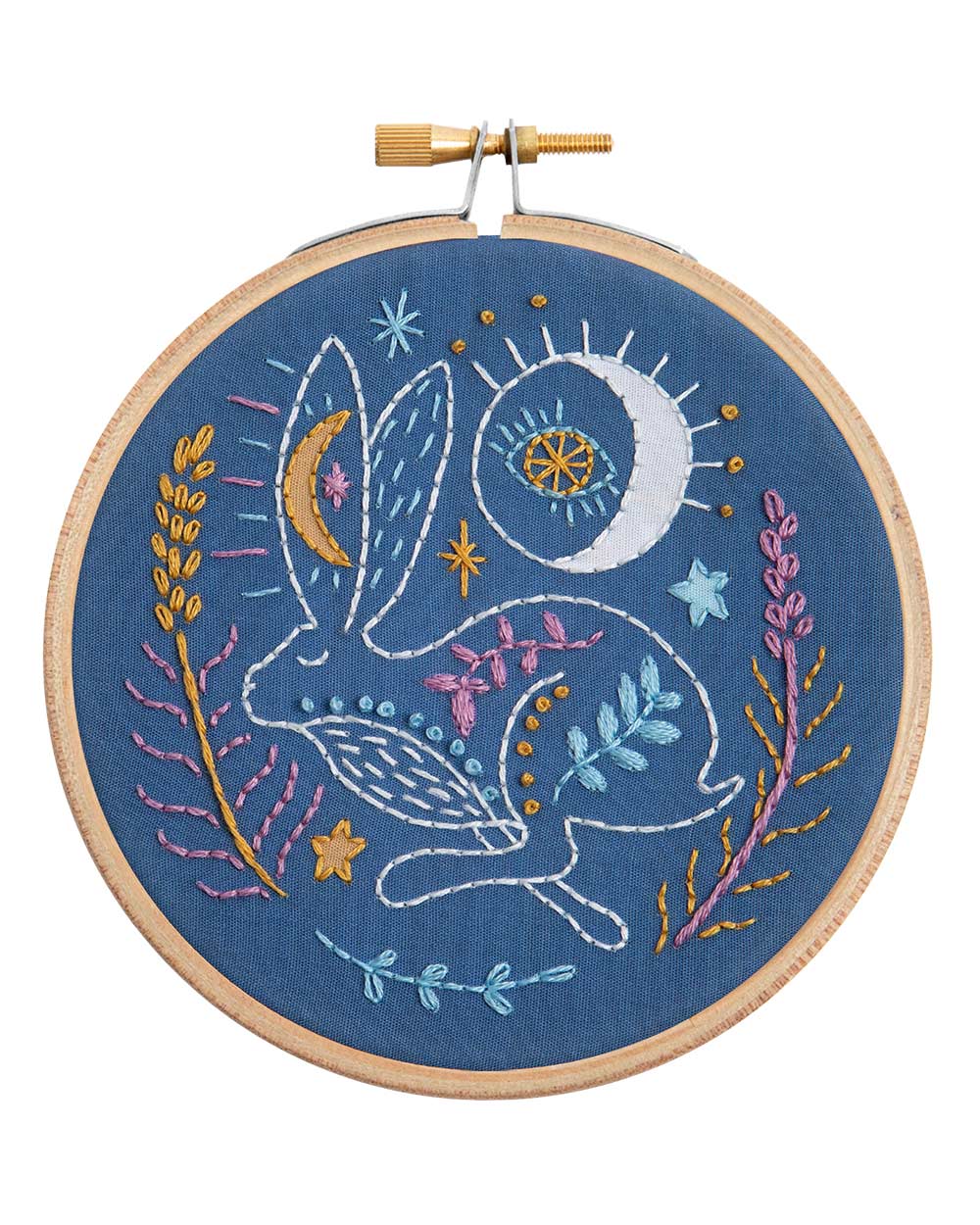 Celestial Hare Mini Embroidery Kit Craft