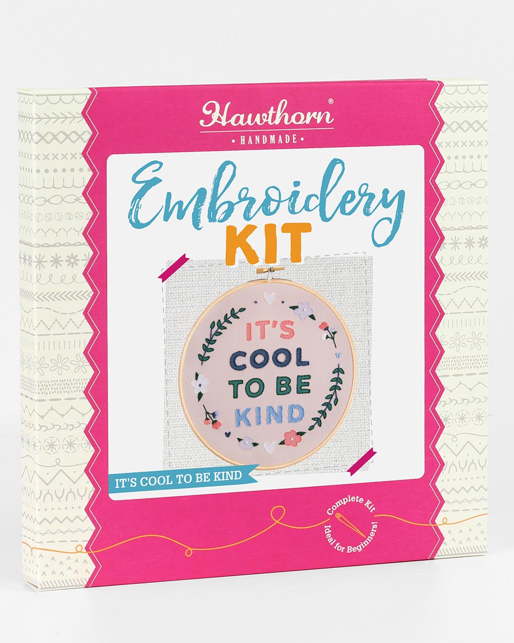 It's Cool To Be Kind Embroidery Kit