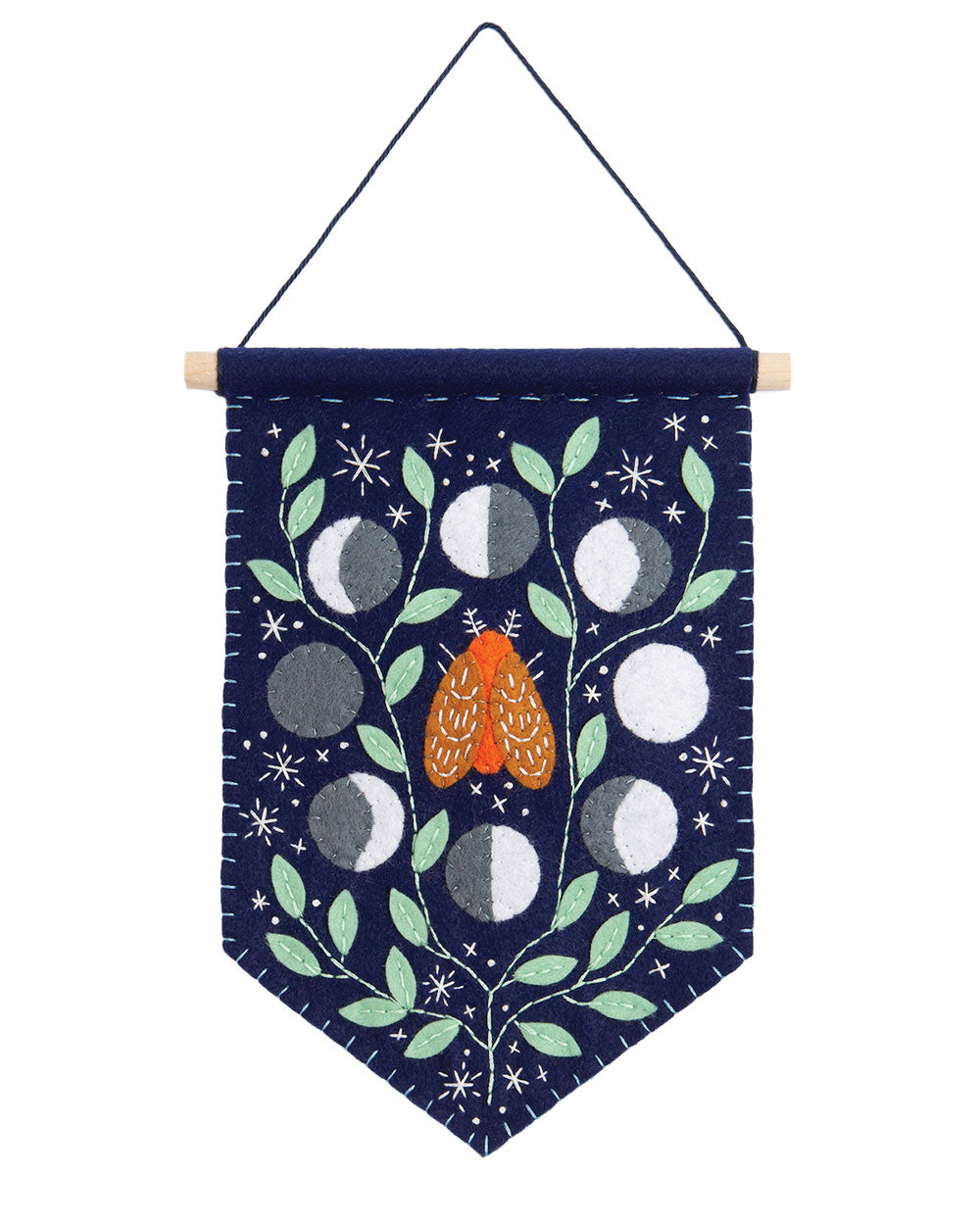 Celestial Pennant Felt Wall Hanging Embroidery Craft Kit