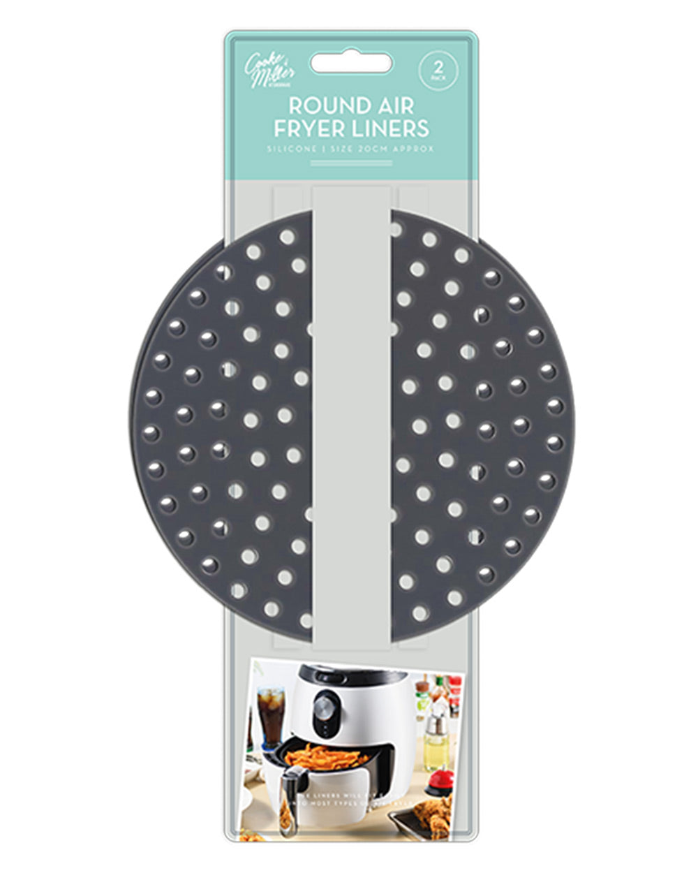 Air Fryer Liners Silicone Non Stick Reusable Round